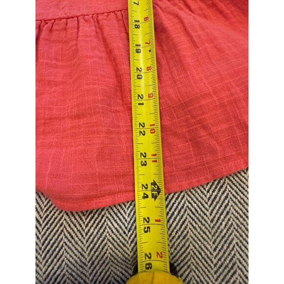 NWOT Kohls Goods For Life Coral Cotton Ruffle Tank Top Size M - Picture 6 of 7